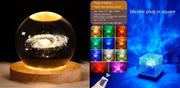 LED Water Ripple Ambient Night Light USB Rotating Projection Crystal Table Lamp RGB