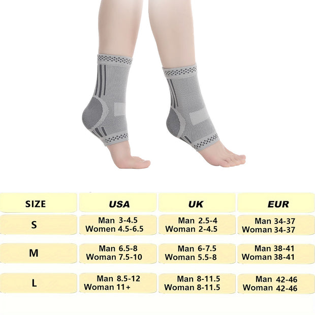 Graphene Ankle Brace, Warm Ankle Support Ankle Compression Sleeve   Foot & Ankle Brace Socks For Sprained Ankle Compression Sleeve - Ankle Support For Women & Men - Tendonitis & Arthritis Ankle Brace